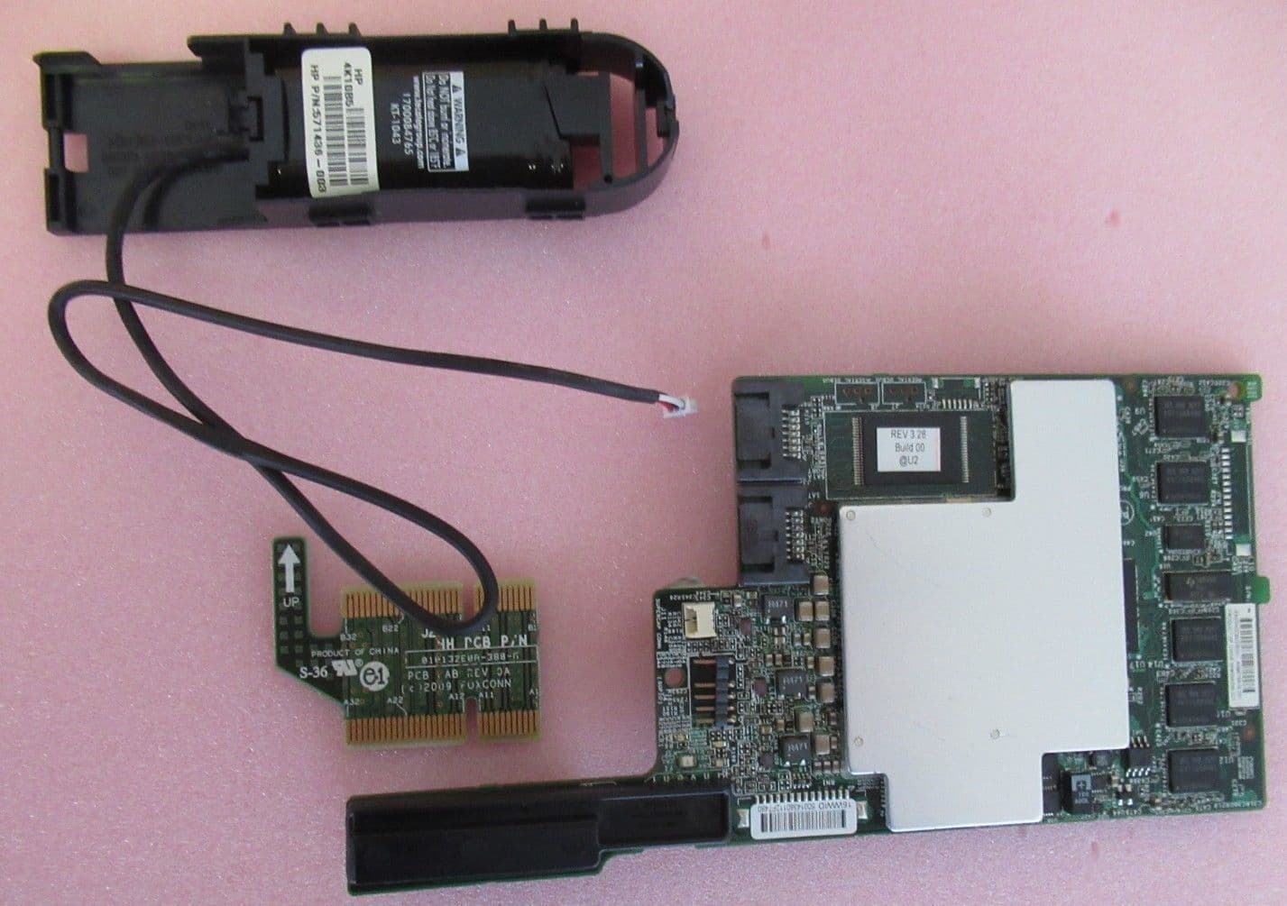 HP 598256001 Smart Array P410i/1GB FBWC SAS Controller Battery/Bridge