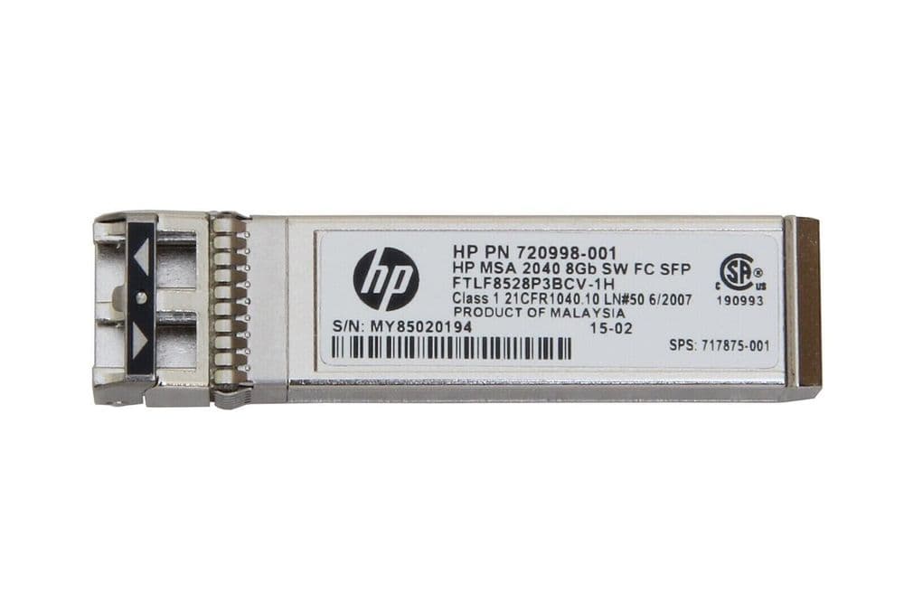 HP 720998-001 FTLF8528P3BCV-1H MSA 8Gb SW FC SFP Optical Transceiver ...