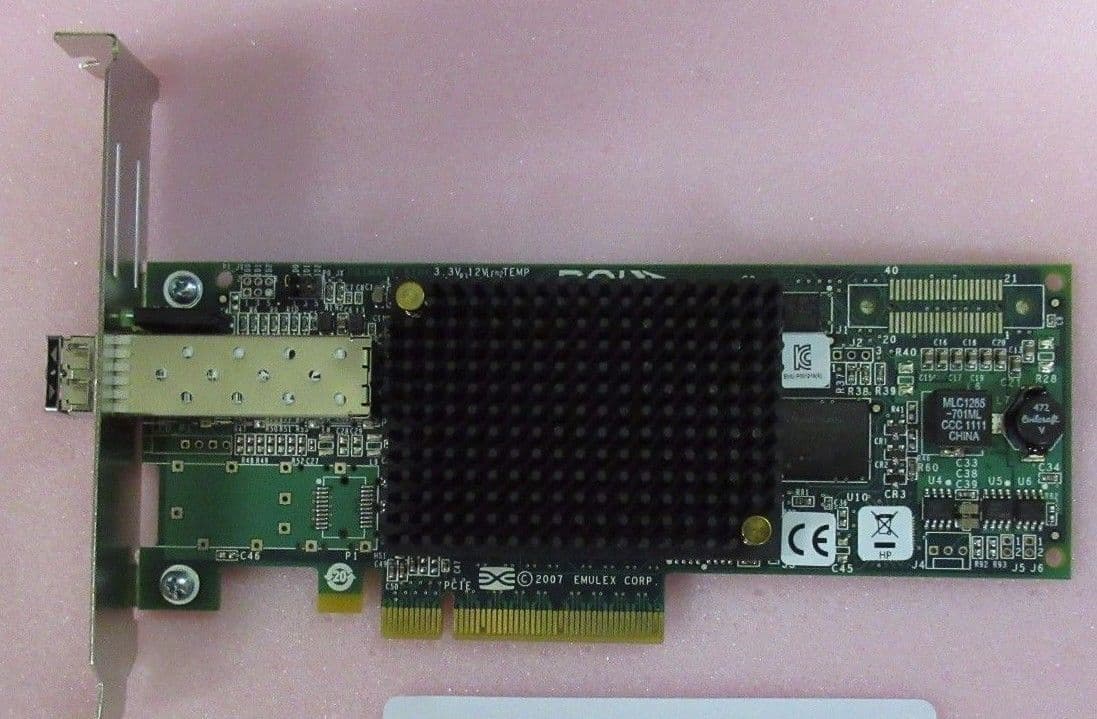 PC周辺機器 HP HBA 81E 8GB SINGLE PORT FC HP AJ762A - HP 81E 8Gb 1-Port FC HBA by HP