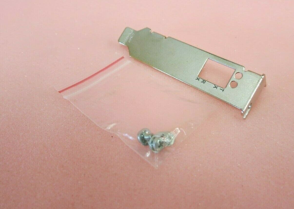 HP 97160004 Single Port Low Profile PCI Slot Bracket & Screws For LPE11002