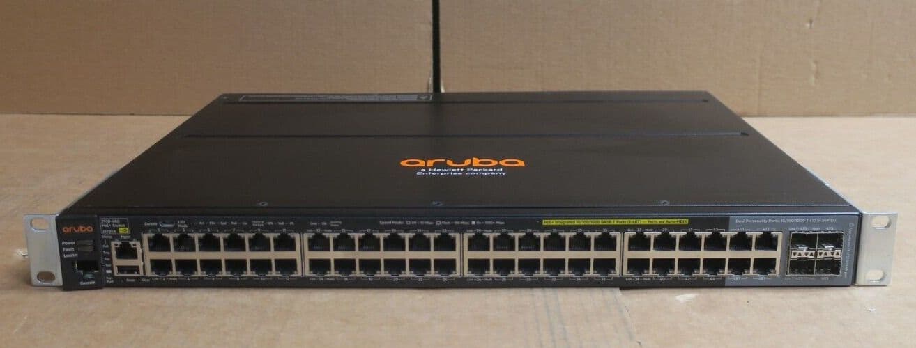 HP Aruba 2920-48G PoE Switch 44x 1Gb PoE RJ45 4x Combo SFP/RJ45 J9729A ...