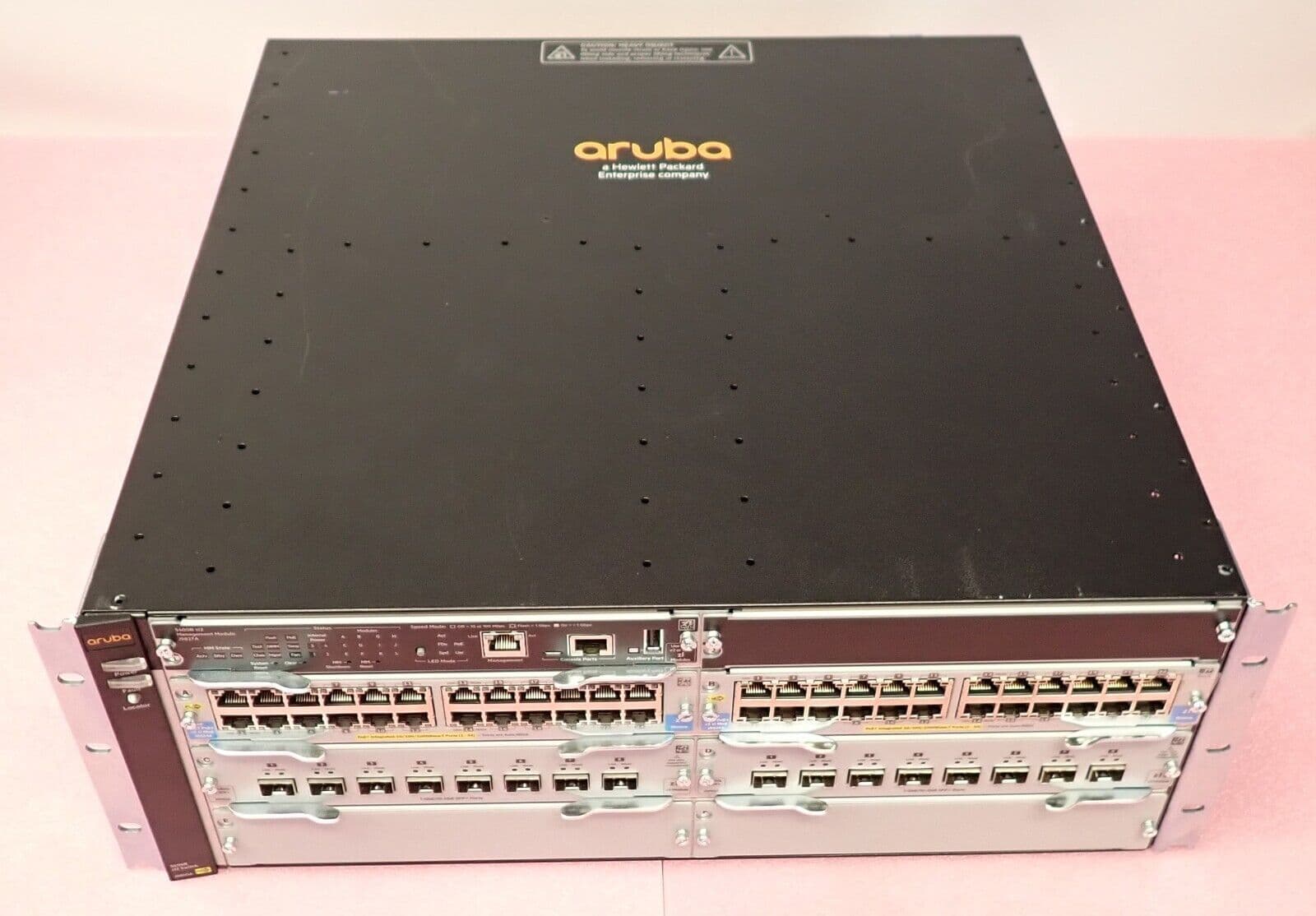 HP Aruba 5406R zl2 4U 6-Slot PoE Chassis J9850A J9827A 2x J9534A 2x J9993A