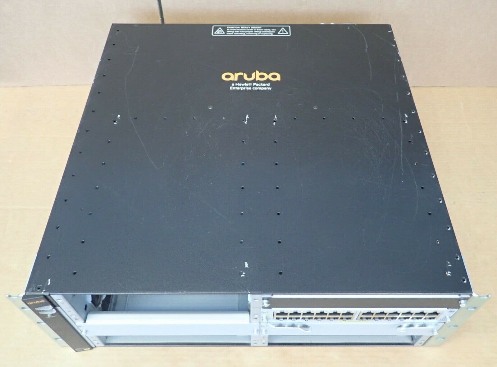 HP Aruba 5406R zl2 J9850A 6-Slot Switch Chassis 24P Gig-T Module J9986A ...