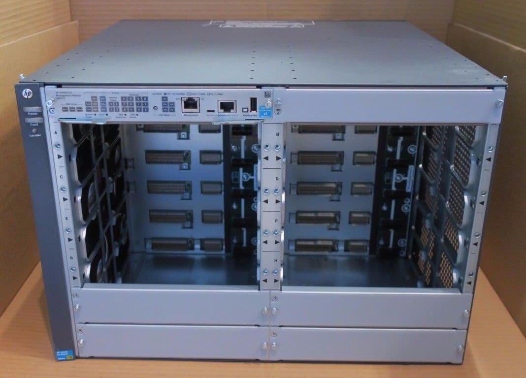 HP Aruba 5412R Zl2 12-Slot Switch Chassis J9851A With Management Module ...
