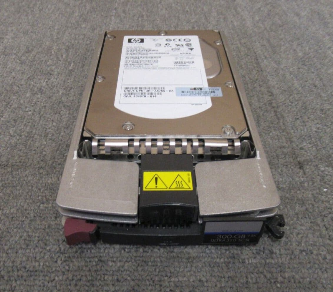 HP 411089-B22 300GB 15K SCSI U320 – 3.5” Internal HDD – Grade A System Pull