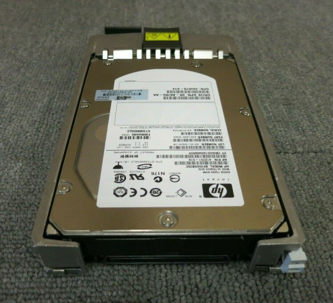 Disque Dur HP 300 Go 15K U320 SCSI 3.5" - Hot Swap, Réf. 411261-001 - Occasion Testé Fonctionnel