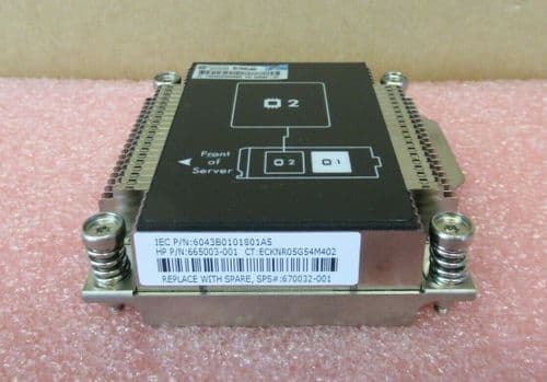 HP BL460C GEN8 Server Blade CPU 2 Processor Heatsink 665003-001 670032-001