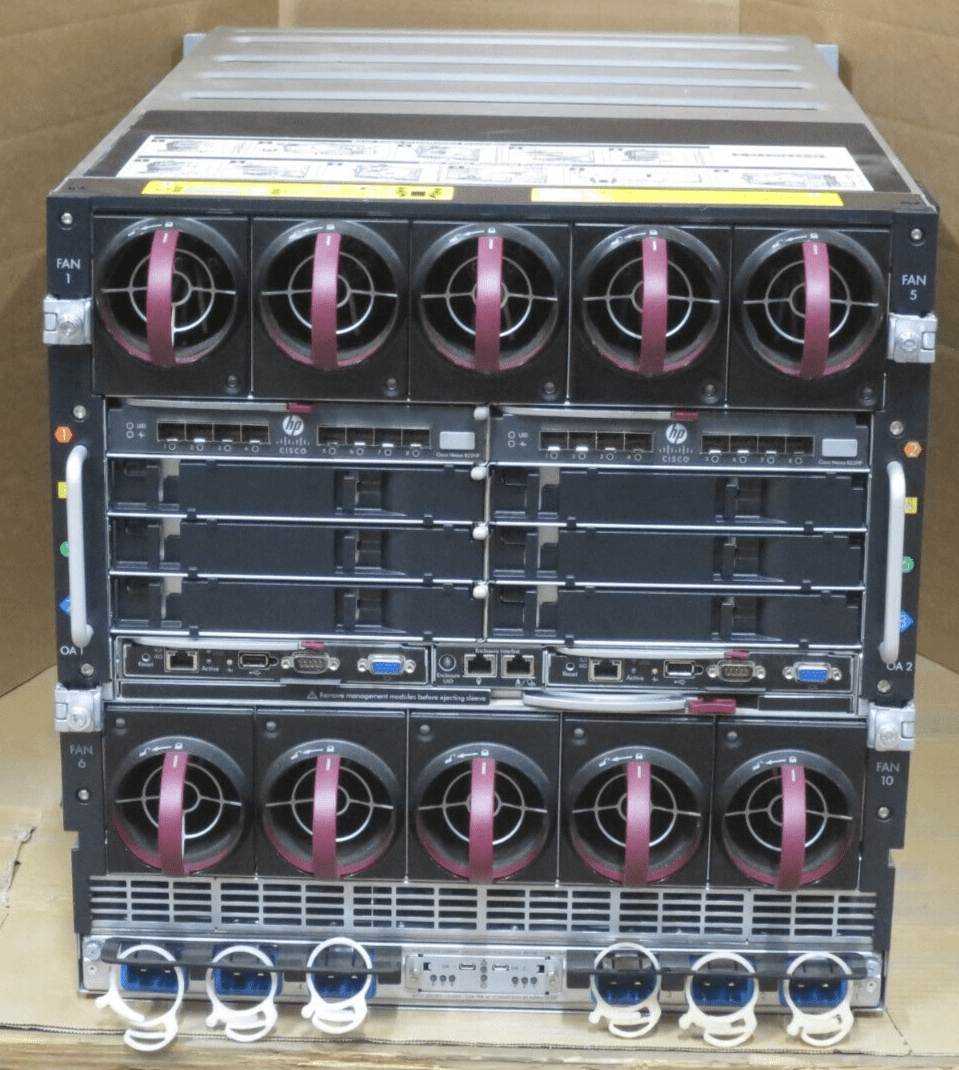 HP Blade System BL C7000 G3 Blade Chassis 3x BL460C Gen8 6x E5-2650v2 ...
