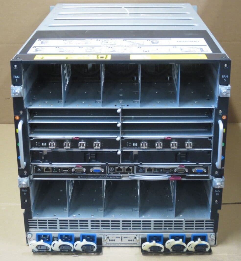 HP BladeSystem C7000 G3 11x BL460c Gen8 Blade Servers 22 x CPUs 4480GB RAM