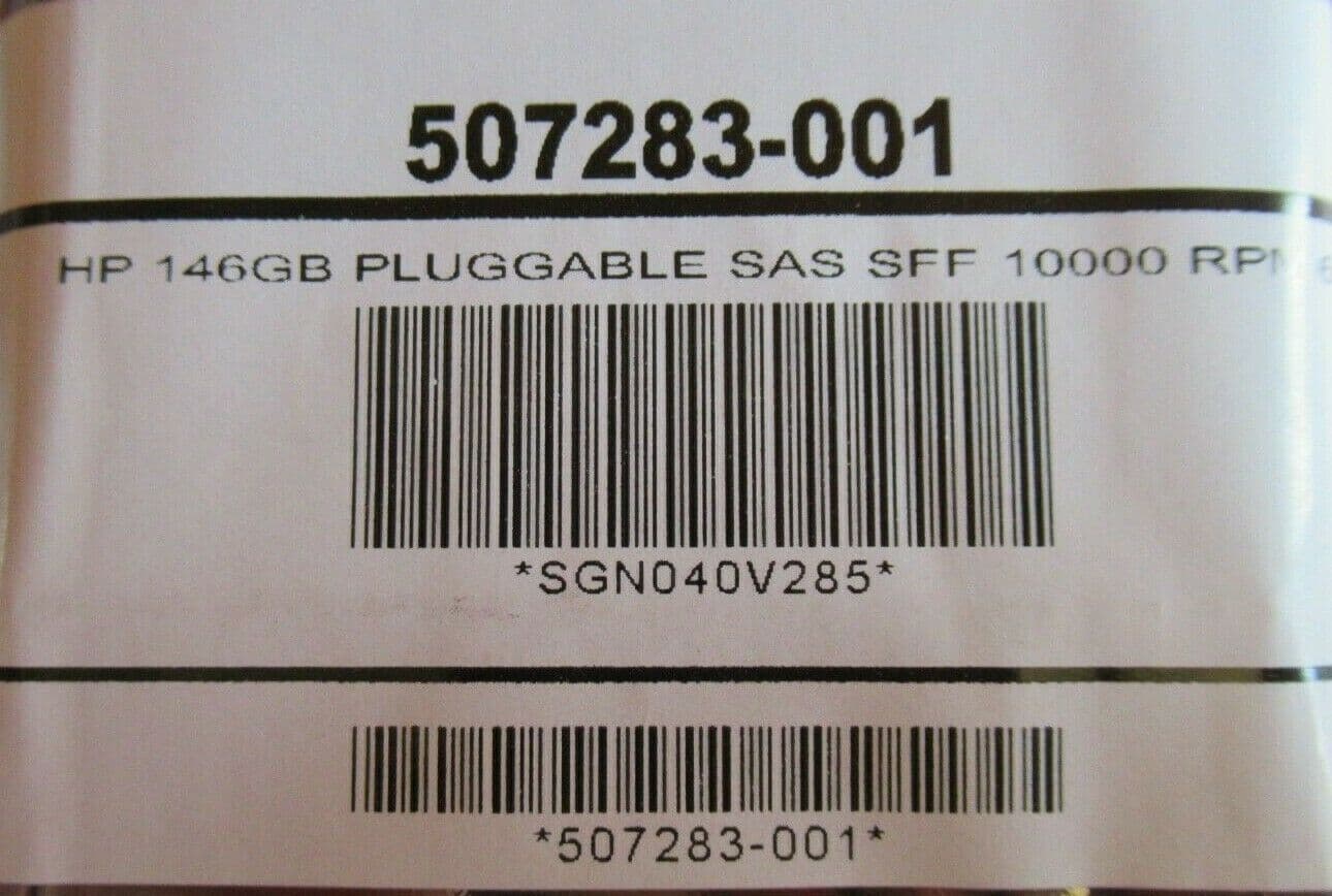 HP DG0146FARVU 507283-001 146GB 15000RPM SAS DP HotSwap 2 5" Internal HDD