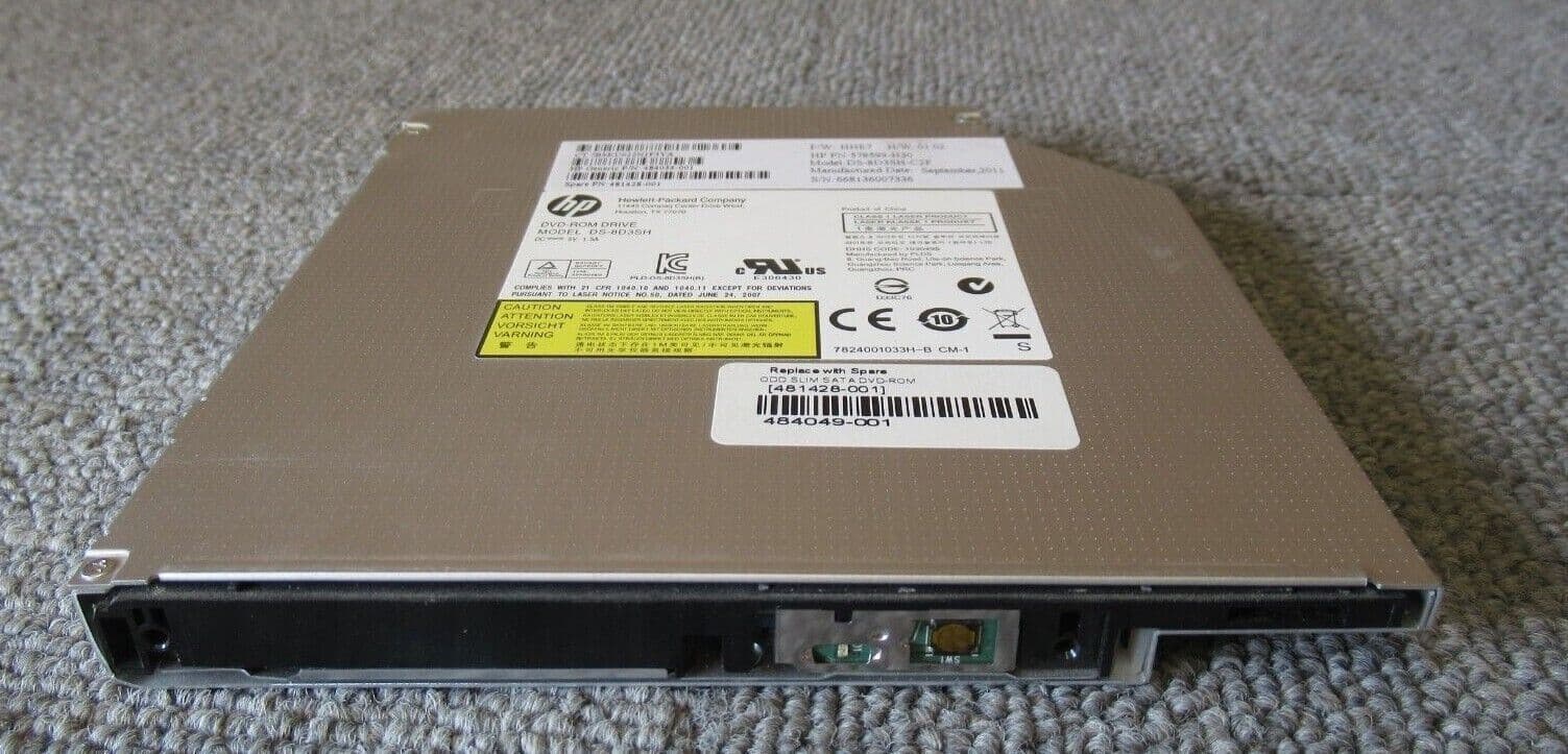 HP DS8D3SHC2F 578599H30 484034001 LiteOn CD DVD ROM Slim Optical Drive