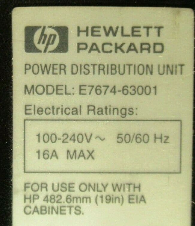 HP Enterprise PDU 200-240V 30A INTL (E7682-63001) : achat