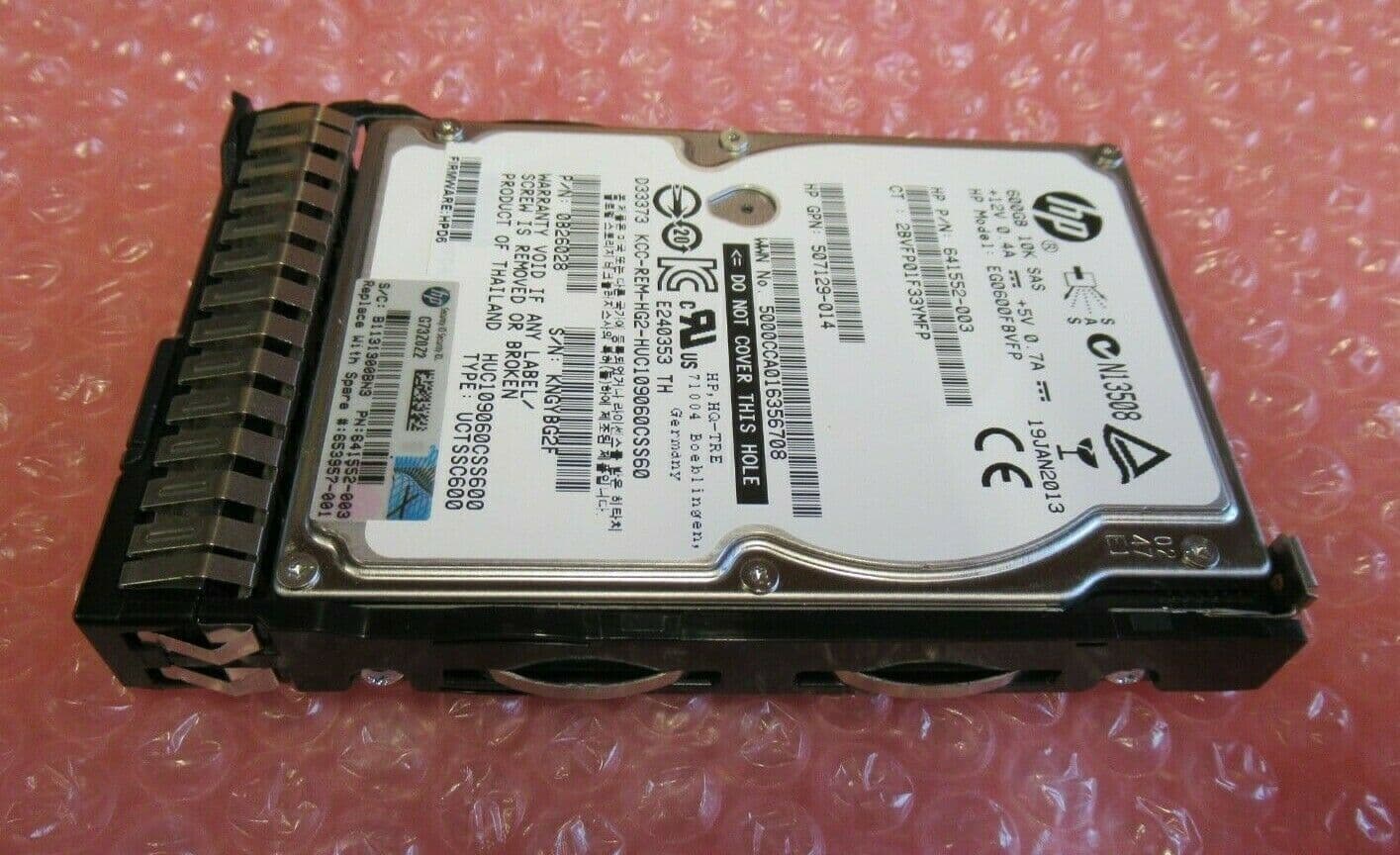 HP EG0600FBVFP 641552-003 600GB 10000RPM SAS DP HotSwap 2 5" Internal ...