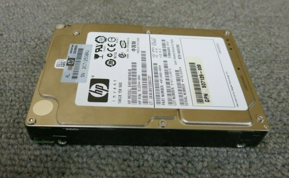 FESTPLATTE HP EH0146FCBVB 512744-001 652625-001 146GB 15000U/min SAS-2 2.5 Zoll