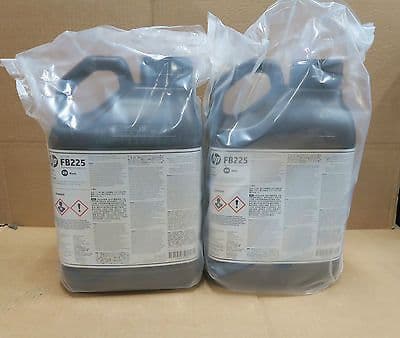 HP FB225 CP759A 2-pack 5-Liter Black Scitex Curable Ink For FB7500 FB7600 Press