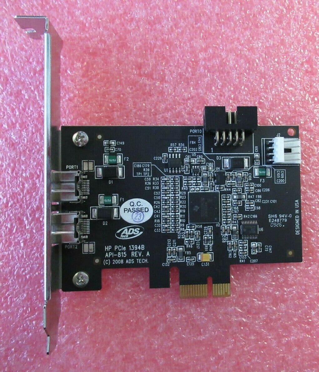 HP FIREWIRE CARD DUAL 1394B PORT PCIE FIREWIRE MODULE 491886001