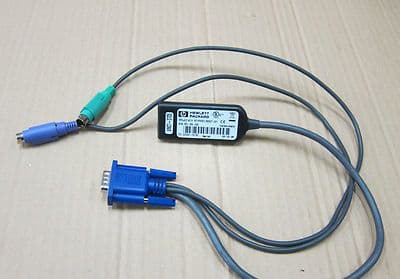 HP Hewlett Packard KVM Adapter Interface Switchbox 520-290-006