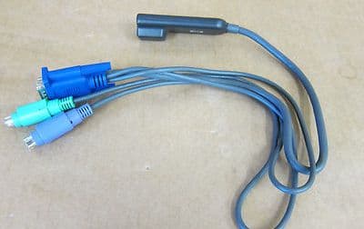 HP Hewlett Packard KVM Adapter Interface Switchbox Console 286597-001 PS2 RJ-45