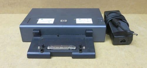 HP HSTNN-1X02 PA287A 374804-001 Port Replicator Docking Station With AC Adapter