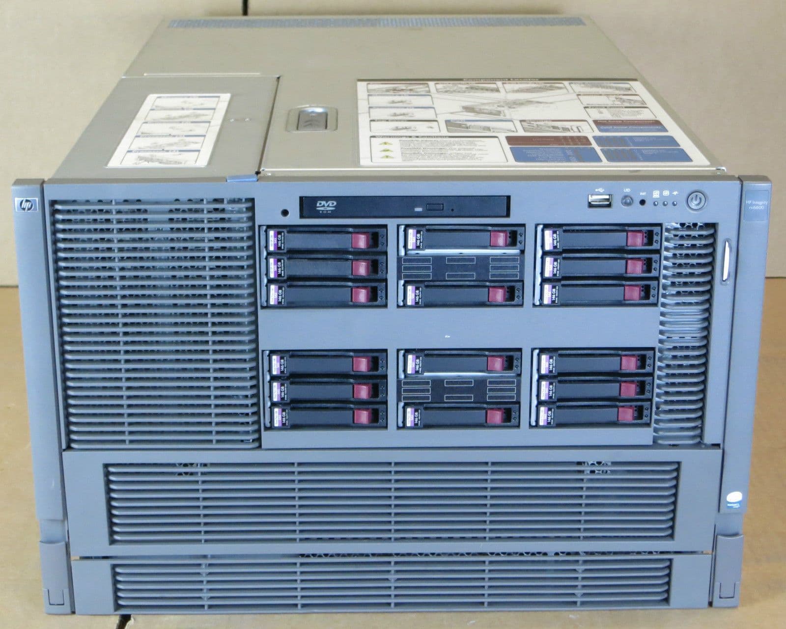 HP Integrity RX6600 AD134A Server 2x Dual Core Itanium 1 60GHz 64GB 16x ...