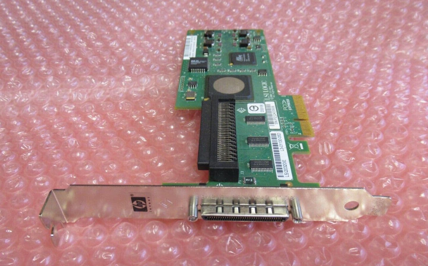 HP LSI Logic LSI20320IE Single Channel Ultra-320 SCSI PCI-E x4 Host Bus ...