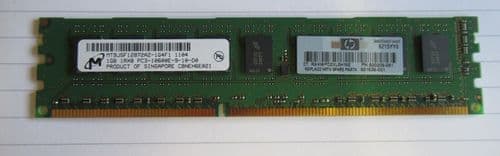 HP Micron 500208-061 501539-001 1GB DDR3-1333 PC3-10600E ECC 240-Pin DIMM Memory