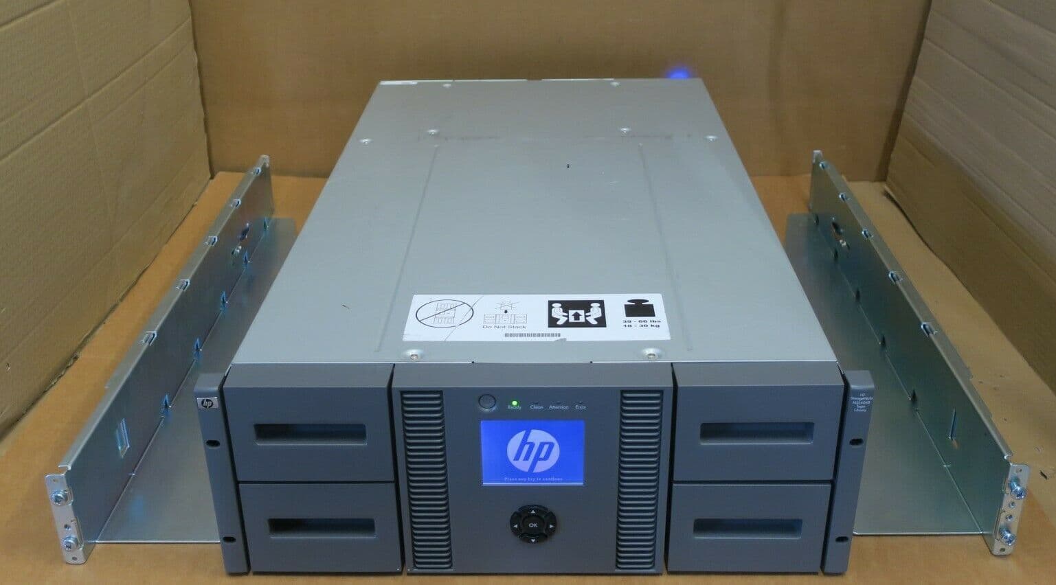 Hp Backup Device HP MSL4048 AK381A Backup Tape Library Enclosure 2x LTO5 FC BL544B ...