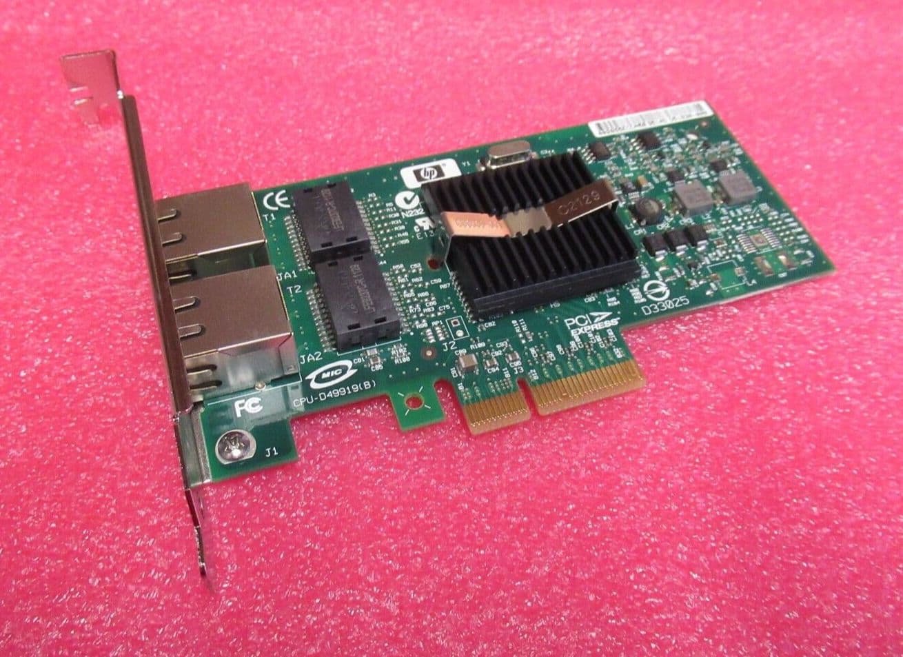 HP NC360T 412646-00 412651-001 Dual-Ports Gigabit PCIe x4 Server ...