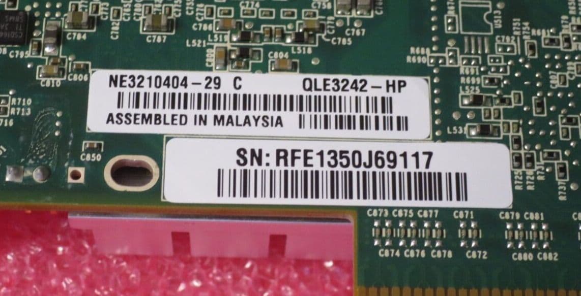 HP NC523SFP 10Gb 2-Port Server Adapter - Open Box, Model 593717-B21, Intel-Based, SFP+ Ports