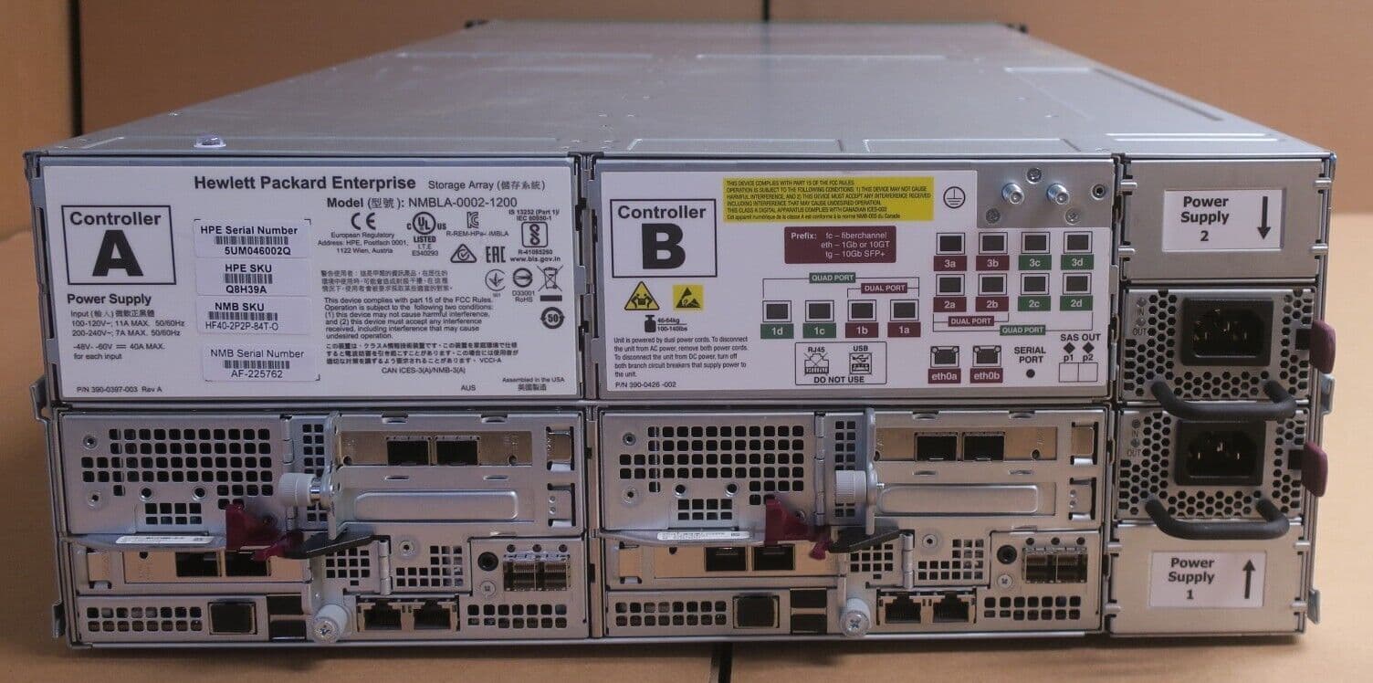 HP Nimble Storage Adaptive Flash Array HF40 2x Controller 24-Bay 92 ...