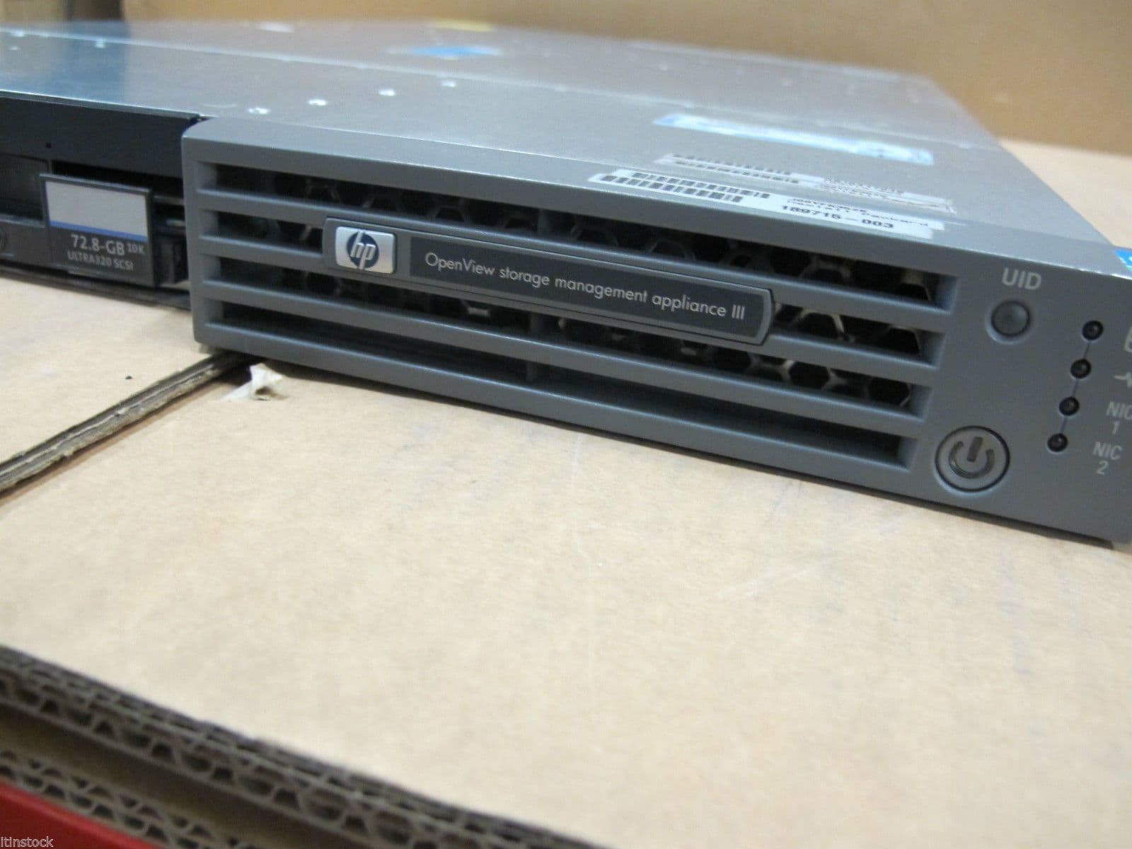 HP OpenView Storage Management Appliance III 2 4GHz XEON 2 x 72Gb HD ...