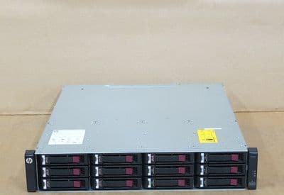 HP P2000 G3 AW593A 12-Bay Storage Array 2x QD SAS Controllers 7x 600Gb ...