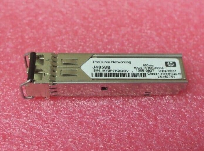 HP ProCurve 1Gb 1000BASE-SX 850nm 550m SFP Transceiver Module J4858B ...