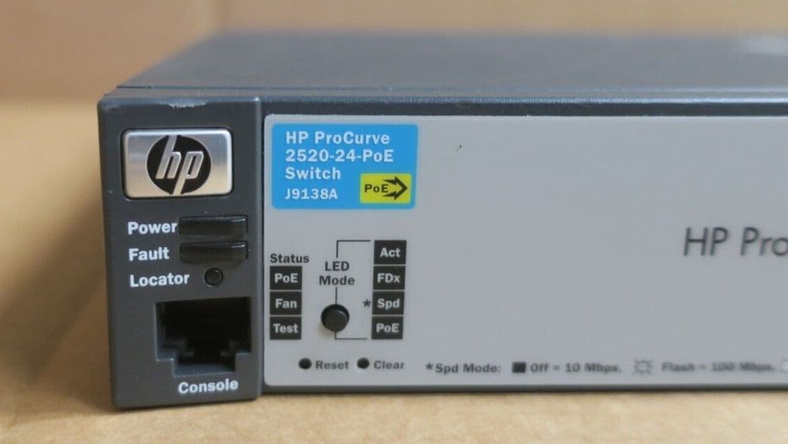 HP ProCurve 2520-24-PoE 24x 10/100 PoE RJ45 2x Combo RJ45/SFP 1U Switch ...