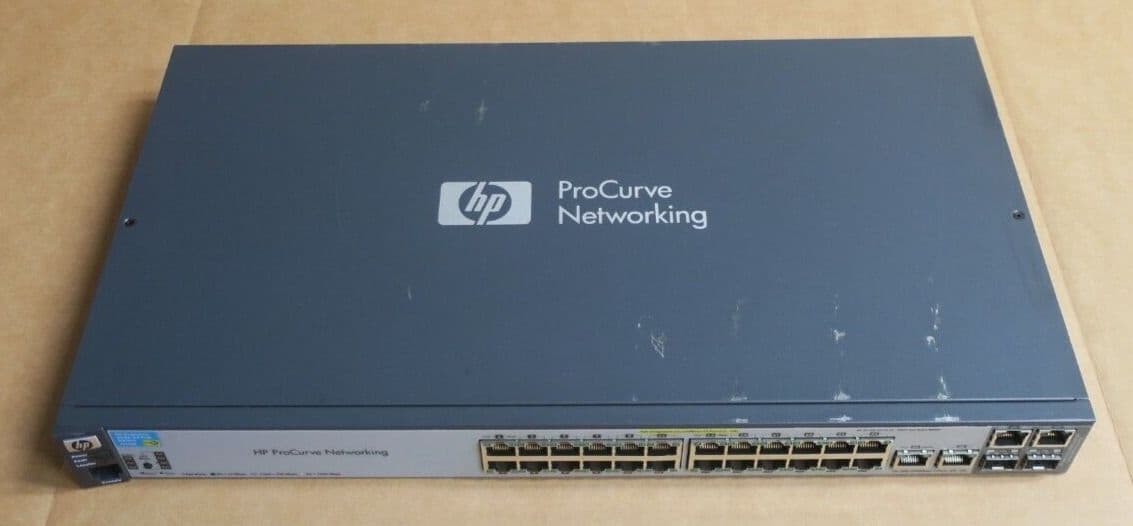 HP J9138A Procurve 2520-24 Poe Switch w/Mounts - J9138-6900?C〓1 HPE HP 2520-24-PoE Switch PN : J9138A#ABA
