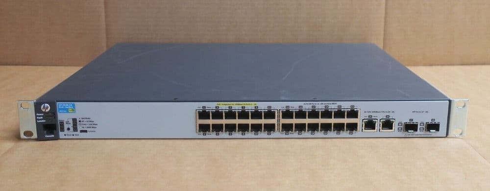 2530 HP ProCurve 2530-24 24x 10/100 PoE RJ45 2x 1GbE RJ45 2x SFP Port Switch ...