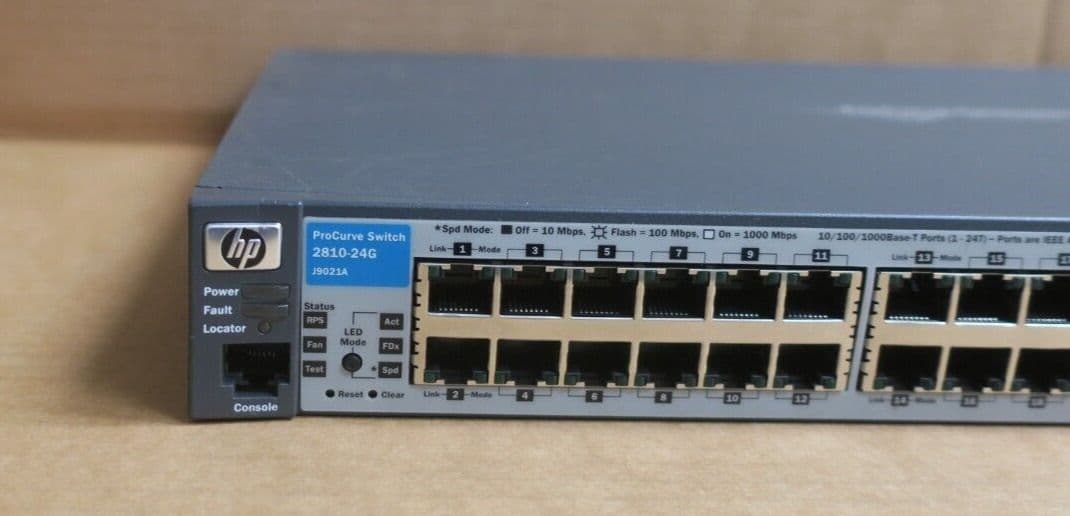 1gbe Rj45 HP ProCurve 2810-24G 24x 1GbE RJ45 4x 1GbE SFP/RJ45 Combo Network ...