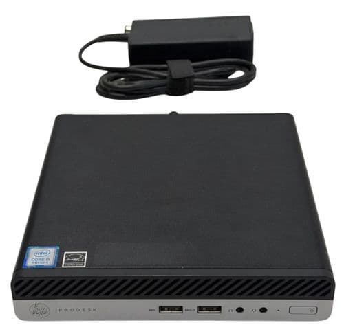 HP ProDesk 400 G4 Core i5-8500T 2.10GHz 8GB DDR4 256GB SSD Win 11 Pro Mini PC