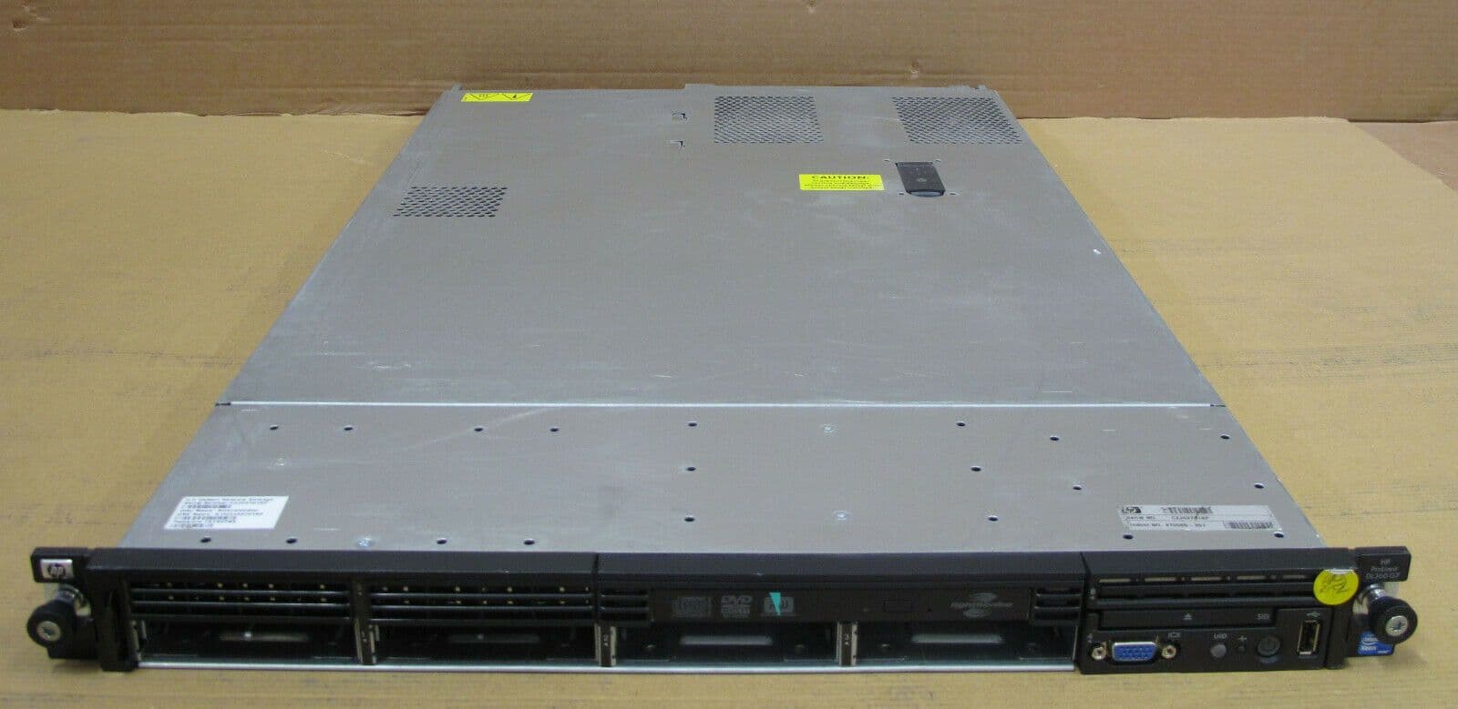 HP ProLiant DL360 G7 1x Xeon E5620 2 4GHz 4GB Ram 4x 2 5" Bays RAID 1U