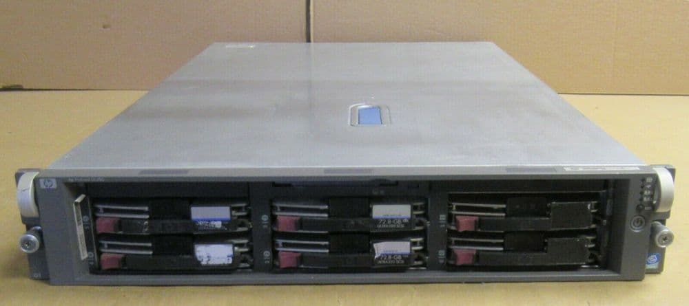 HP Proliant DL380 G3 2x Xeon SL72Y 3 2Ghz 2GB Ram 6x 72 8GB HDD 2U Rack ...