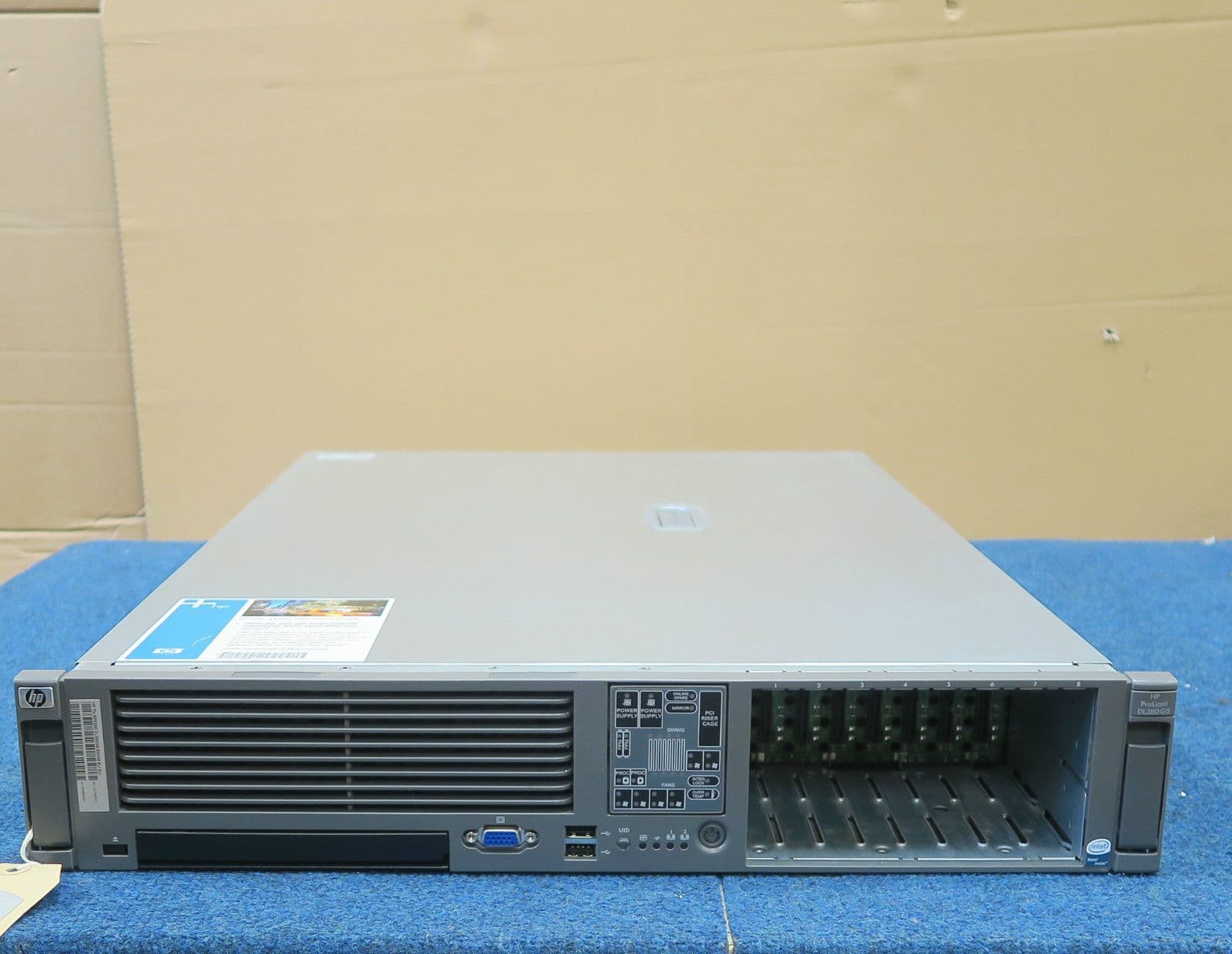 HP Proliant DL380 G5 1 x Xeon E5335 2 00GHz 2GB RAID 2U Rackmount Server