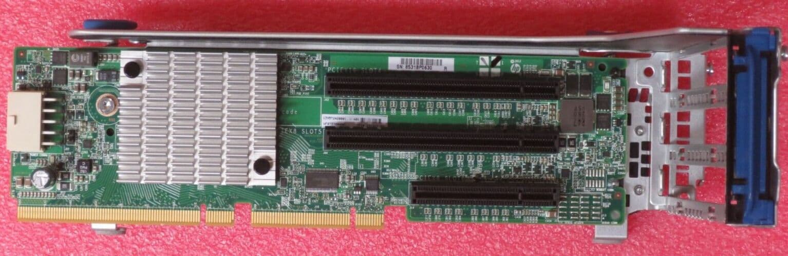 HP ProLiant DL385p Gen8 3 Slot PCIe Secondary Riser Card Bracket 691269-001