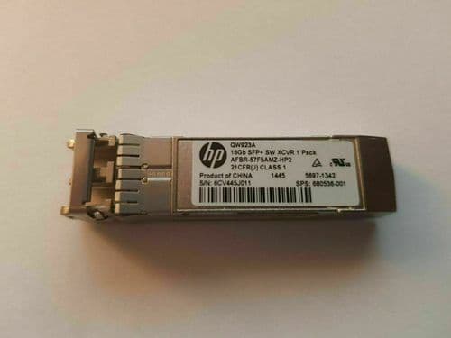 HP QW923A Avago 16Gb FC 850nm SFP Transceiver Module AFBR-57F5AMZ-HP2 680536-001