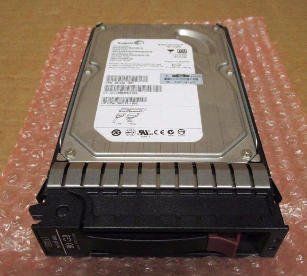 HP Seagate 80GB SATA 7200RPM Internal HDD ST3808110AS - 397551-001
