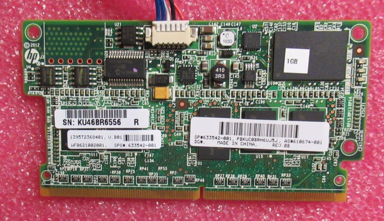 HP Smart Array P420 P421 1GB FBWC Cache Module W/ Battery 633542-001 ...