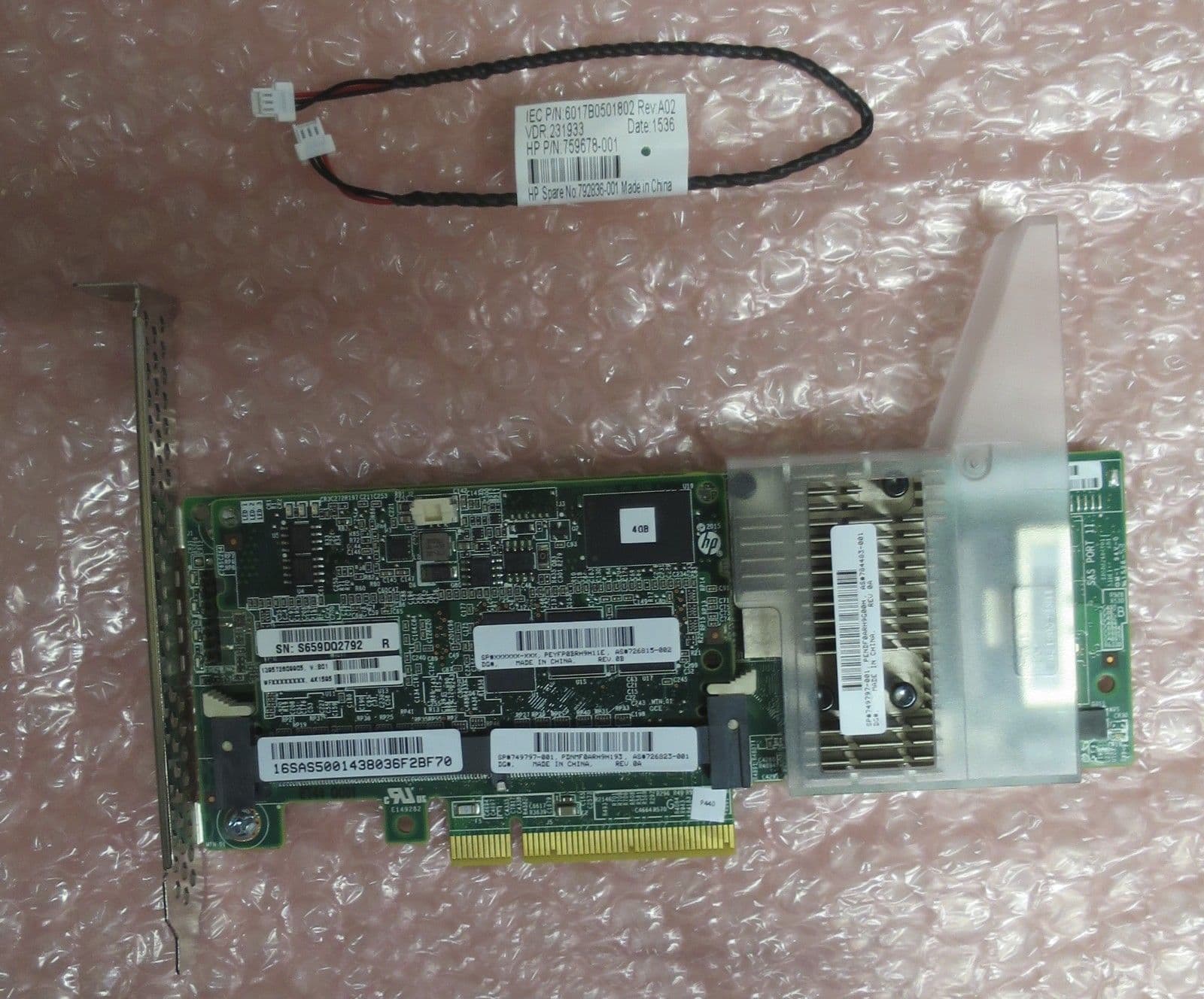 HP Smart Array P440 4GB FBWC RAID Controller 726821-B21 749797-001 ...