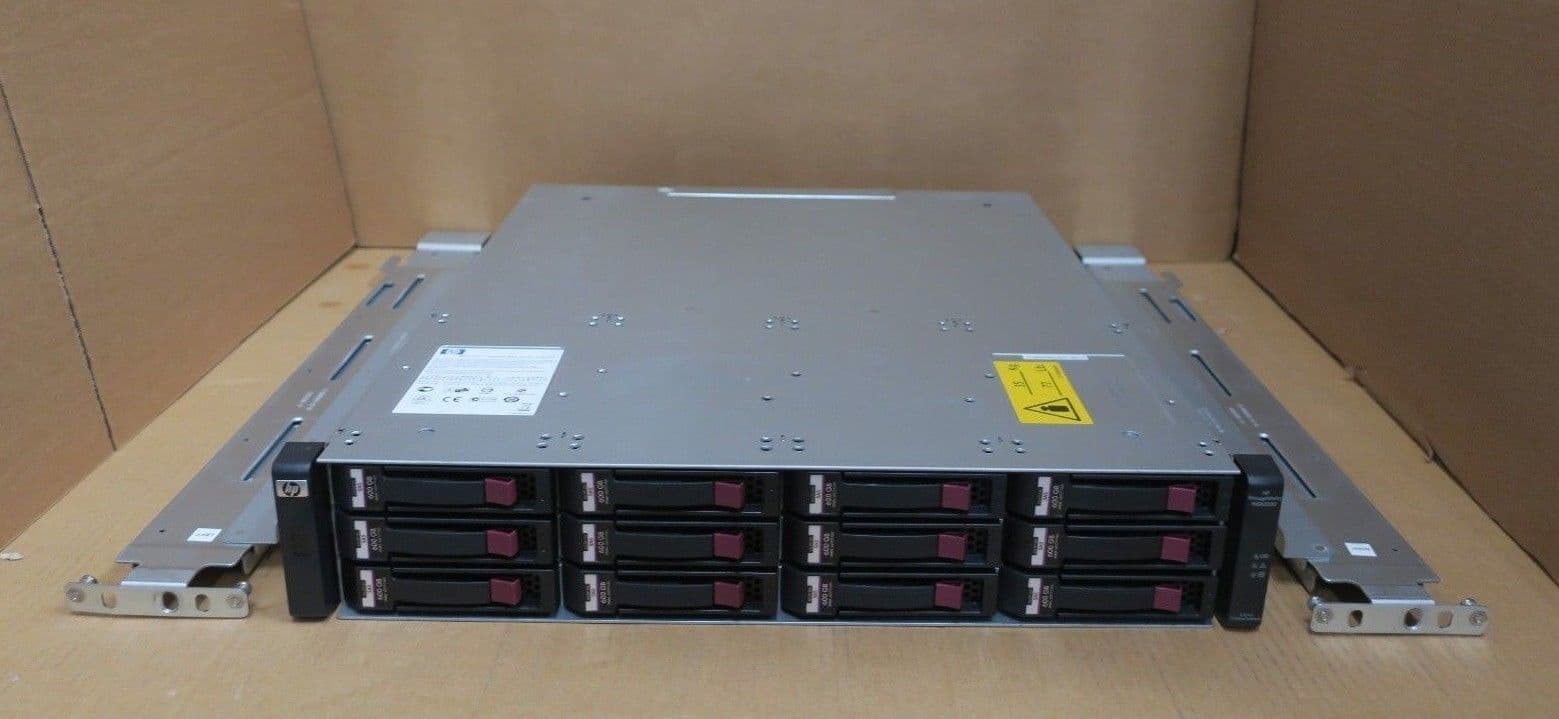 HP STORAGEWORKS AJ750A MSA2000 STORAGE ARRAY W/ DUAL HP AJ751A 12 x