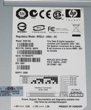 その他 HP 378468-002 StorageWorks Ultrium 448 HPE 378468-002 200/400GB 5.25