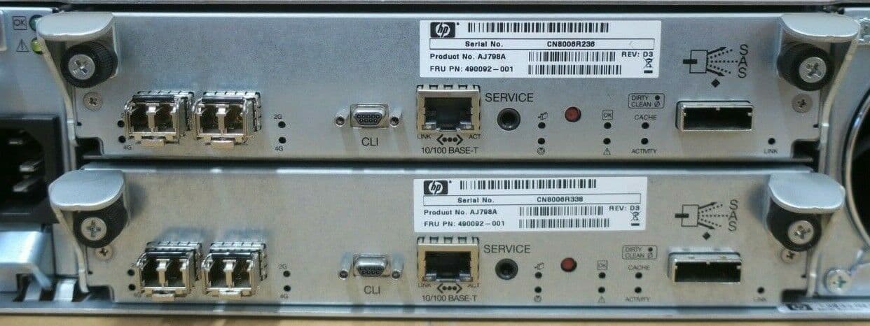 Contrôleur HP StorageWorks MSA2212FC (AJ745A) Reconditionné