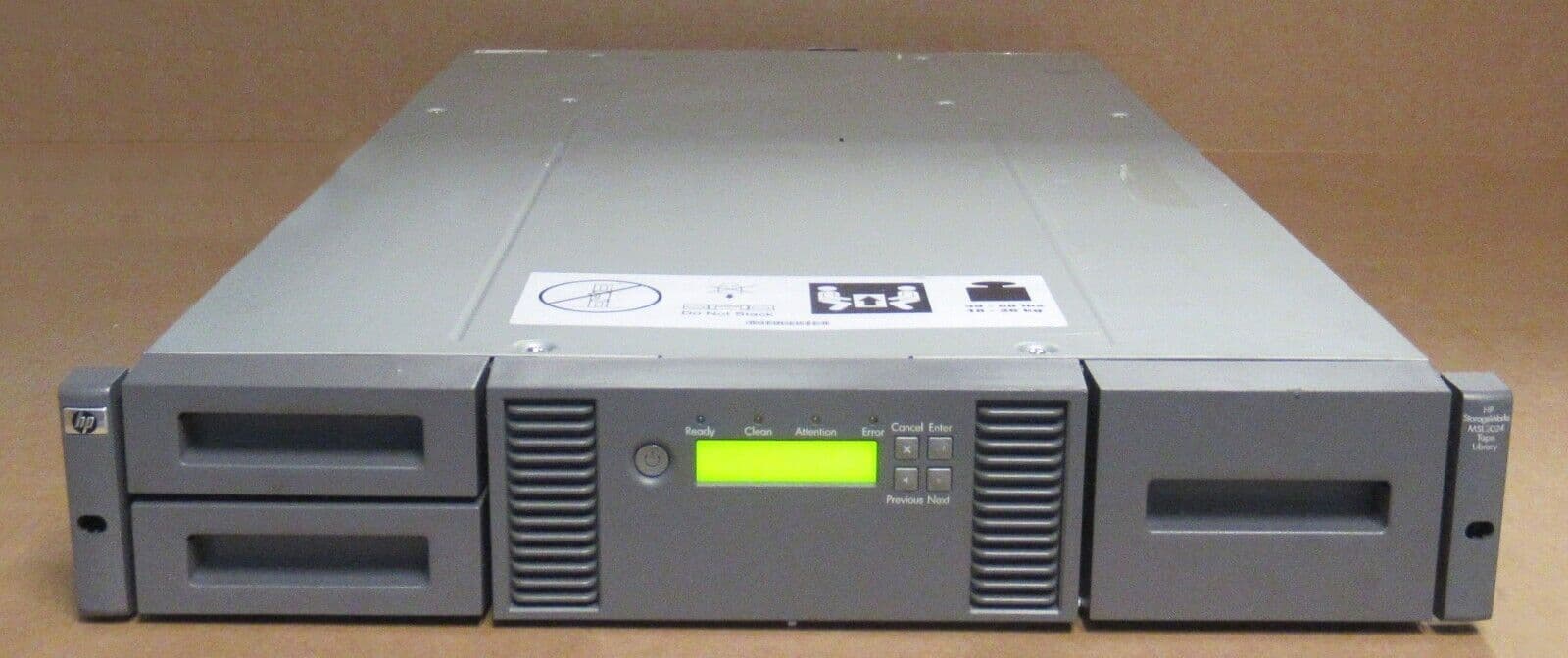 HP StorageWorks MSL2024 24Slot Tape Library 2U Rack Mount 407351002